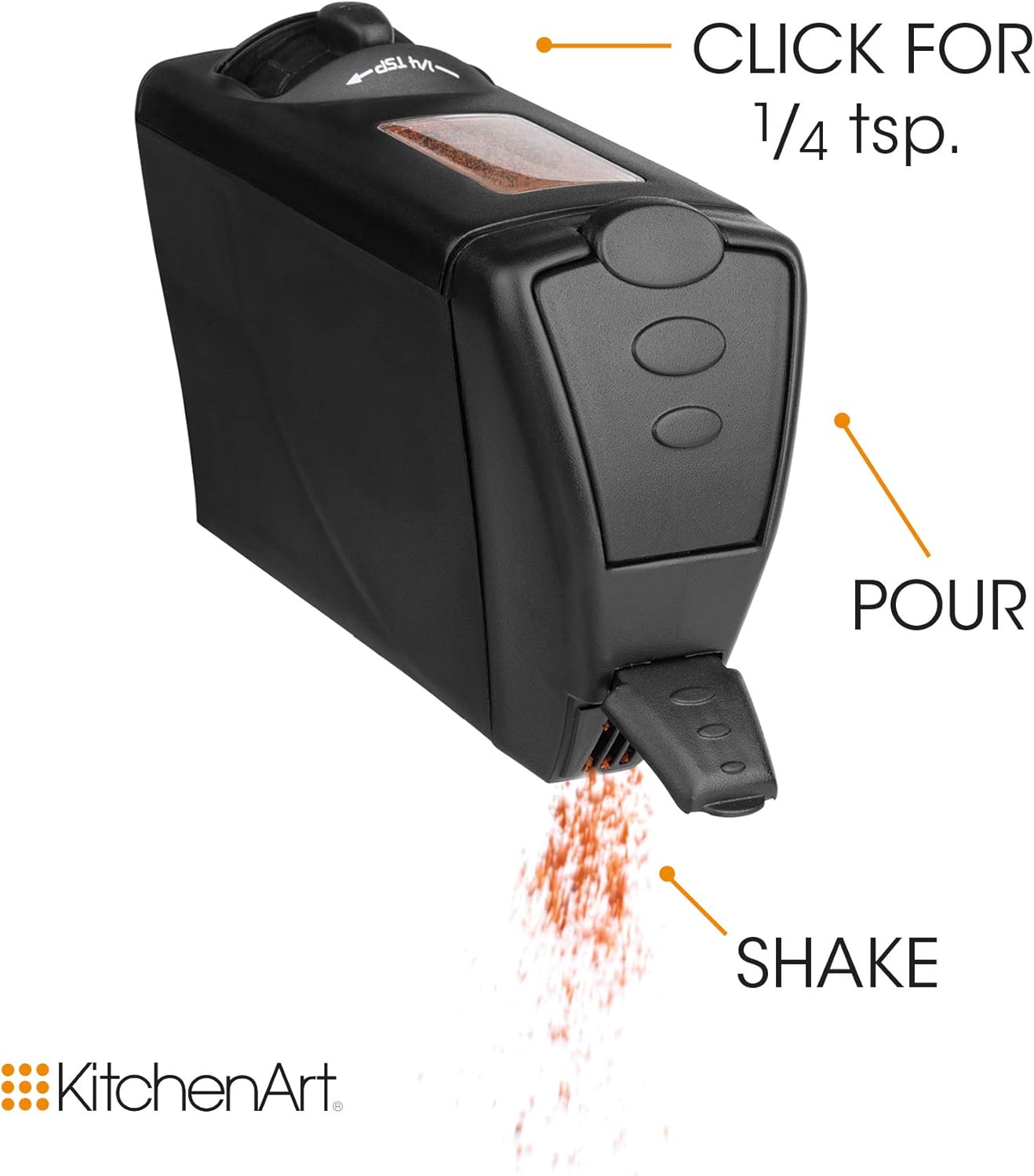 KitchenArt Select-A-Spice Auto-Measure Spice Carousel with Lever