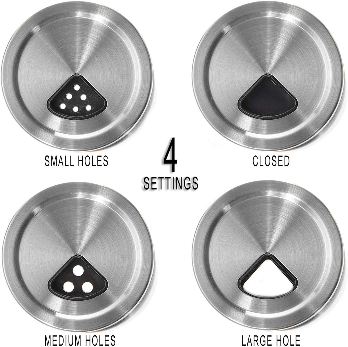 Cuisinox Salt and Pepper Shaker Set in Satin Stainless Steel – 7 x 10cm by Kitchen Niche