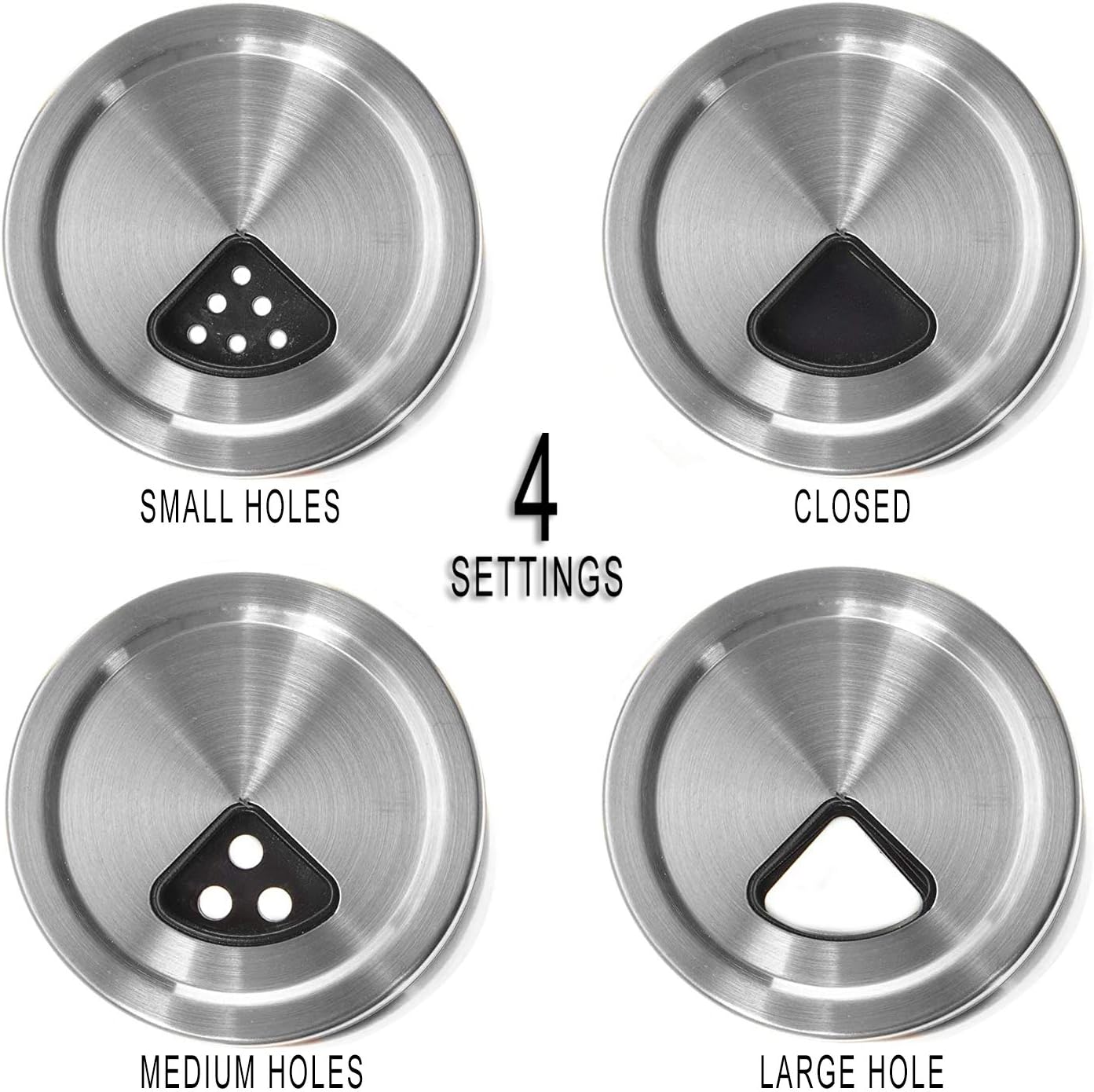 Cuisinox Salt and Pepper Shaker Set in Satin Stainless Steel – 7 x 10cm by Kitchen Niche