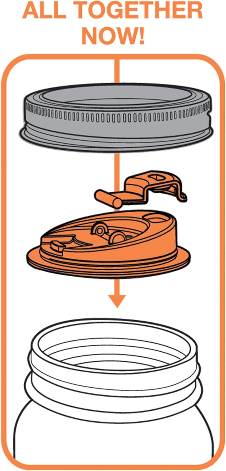 Jarware Drink Lid - Orange
