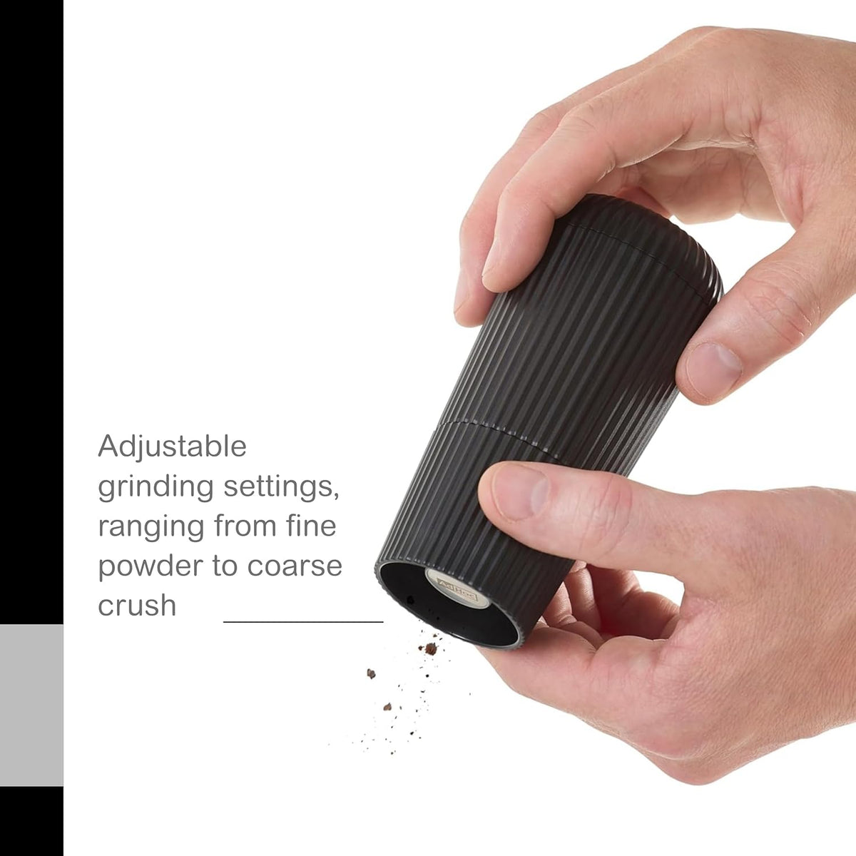 AdHoc Scape Salt and Pepper Mill Set – Dark & Light Green – 4.8" / 12 cm