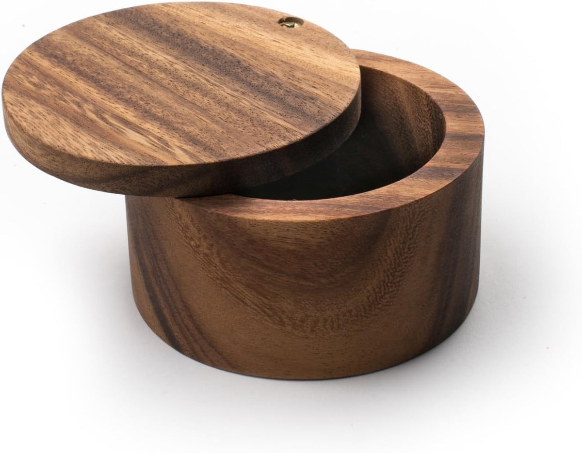 Ironwood Appalachian Acacia Wood Salt Cellar