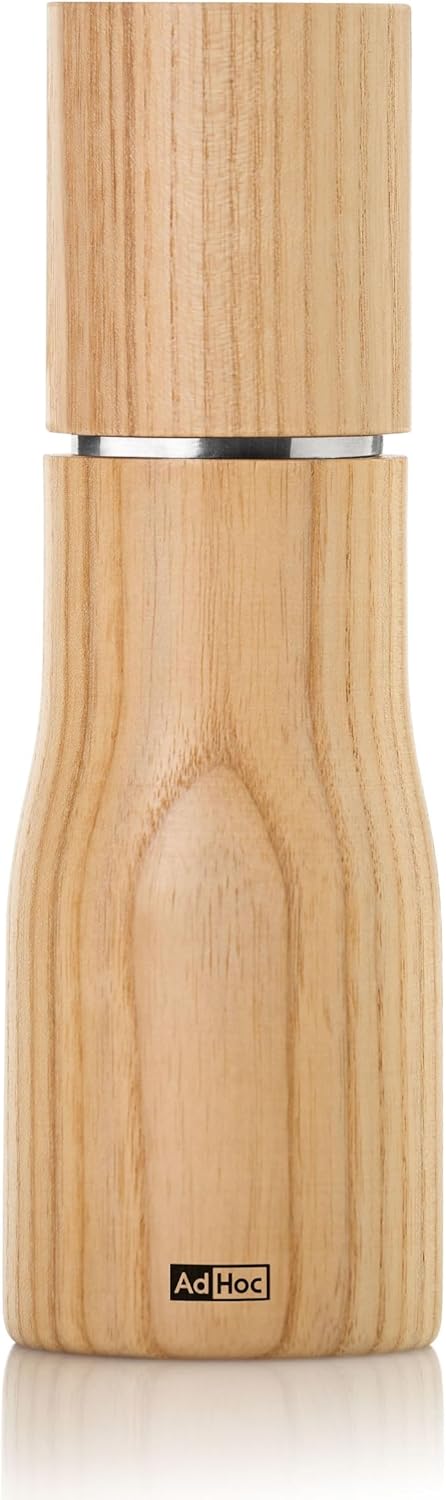 AdHoc Levo Salt and Pepper Mill – Light Ash Wood – 6&quot; / 15 cm