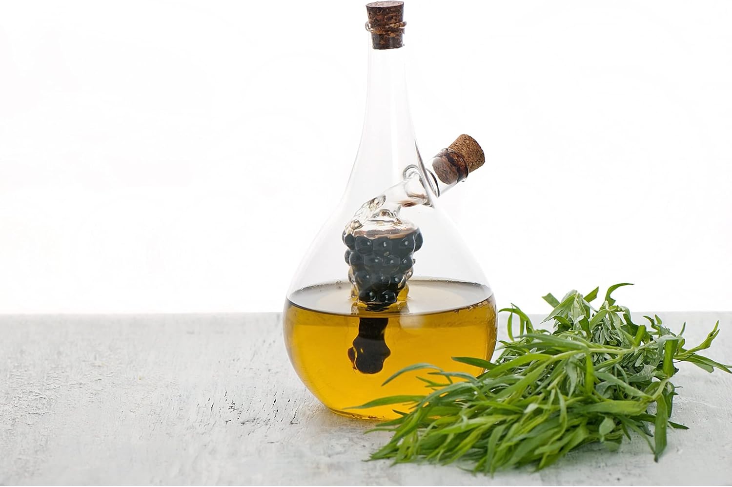 Fox Run Round Grape Oil & Vinegar Bottle