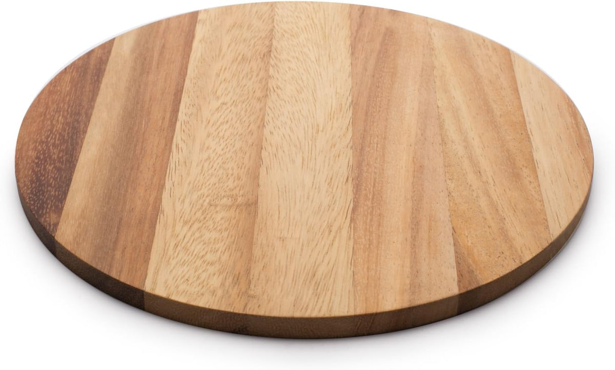 Ironwood Round Acacia Wood Cutting and Serving Board