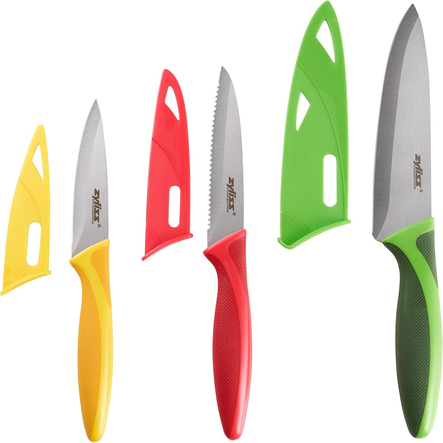 Zyliss Knife Set – 3pc (Paring / Serrated Paring / Utility) by Kitchen Niche
