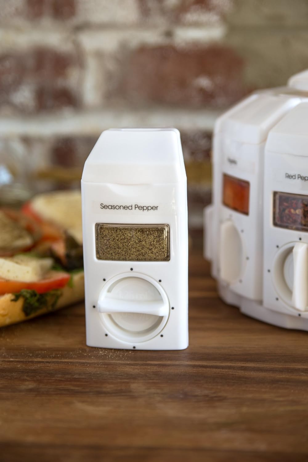 KitchenArt White Select-A-Spice Auto-Measure Spice Carousel