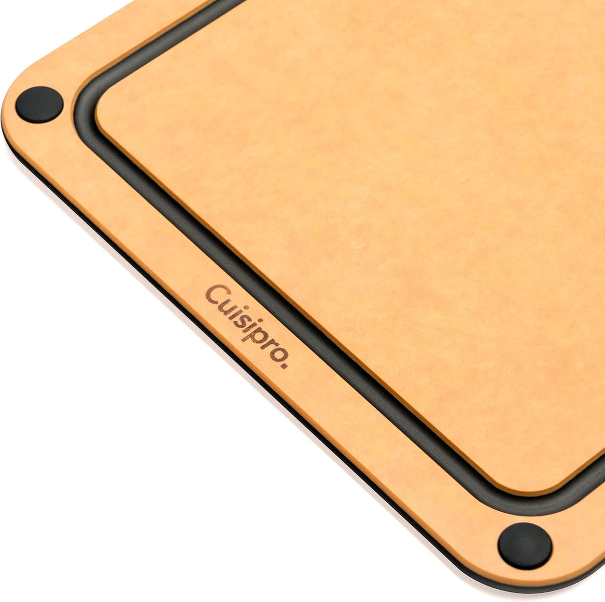 Cuisipro Fibre Wood Board with Silicone Feet – 30.5 x 22.9 x 0.6 cm – Natural Cuisipro by Kitchen Niche