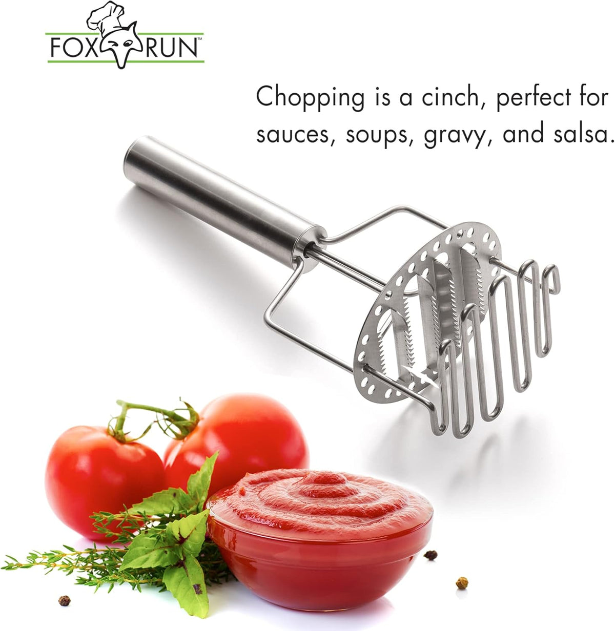 Fox Run Multi Level Stainless Steel Masher