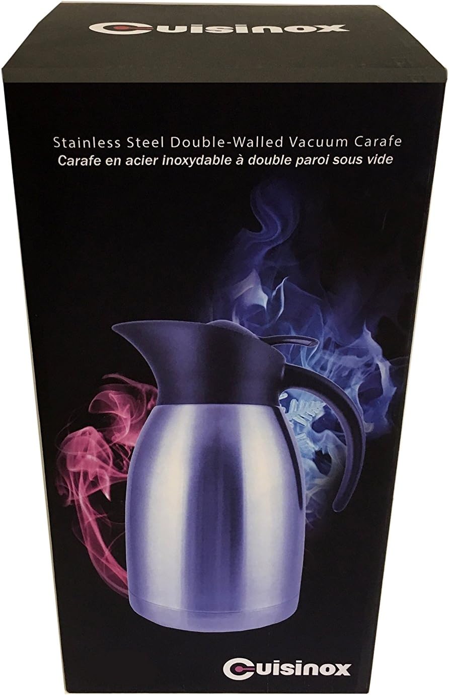 Cuisinox Stainless Steel Vacuum Insulated Carafe – 2L by Kitchen Niche