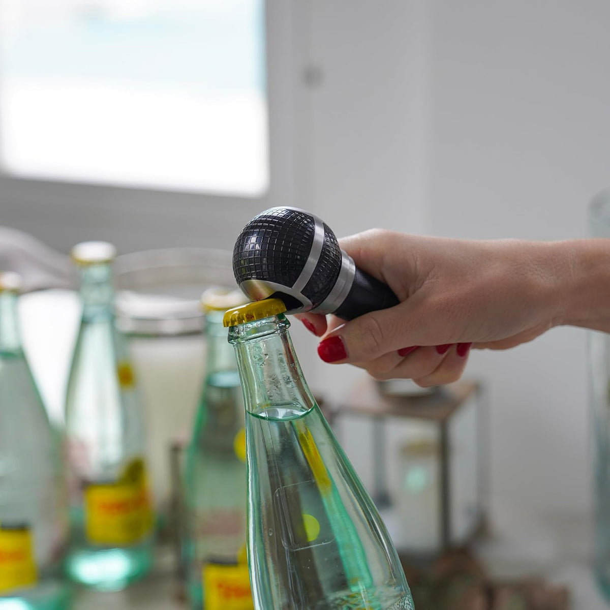Pundit Pop Star Microphone Bottle Opener