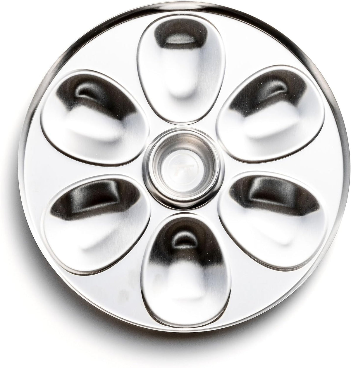 Outset Stainless Steel Oyster Tray with Condiment Cup