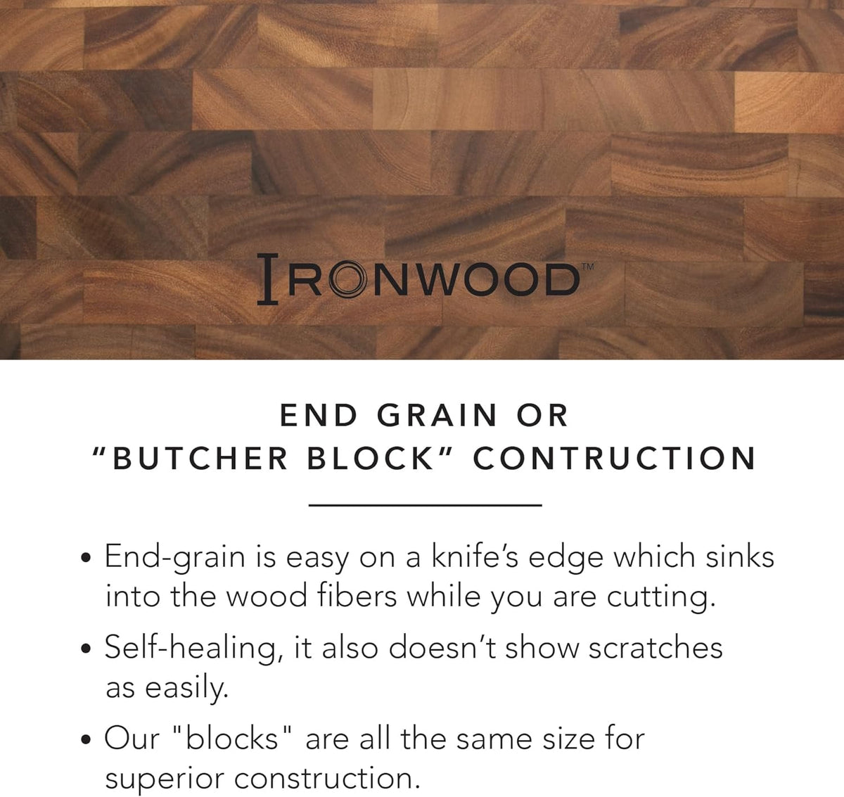Ironwood Sweep-Off Acacia Wood Bread Cutting Board