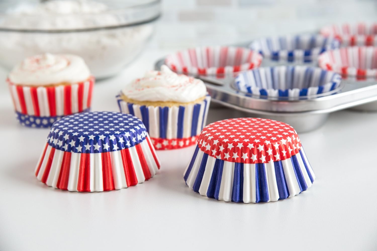 Fox Run Patriotic United States Baking Cup Set of 50