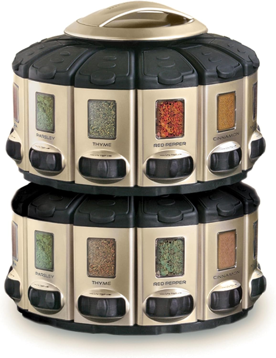 KitchenArt Satin Select-A-Spice Auto-Measure Spice Carousel