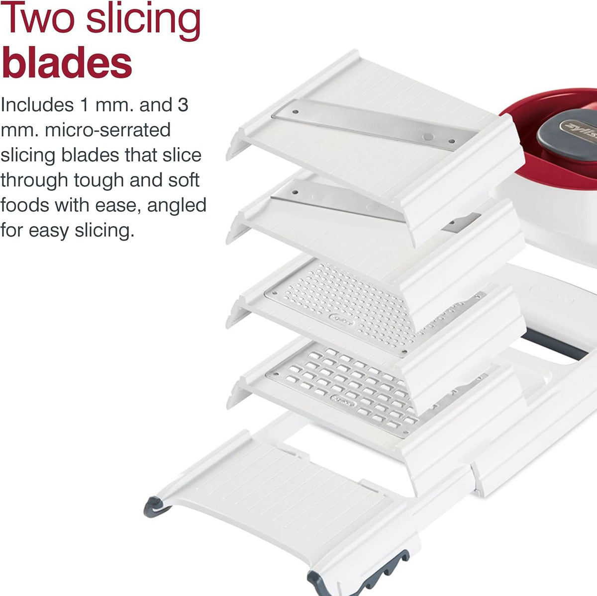 Zyliss 4-in-1 Slicer / Grater – White by Kitchen Niche