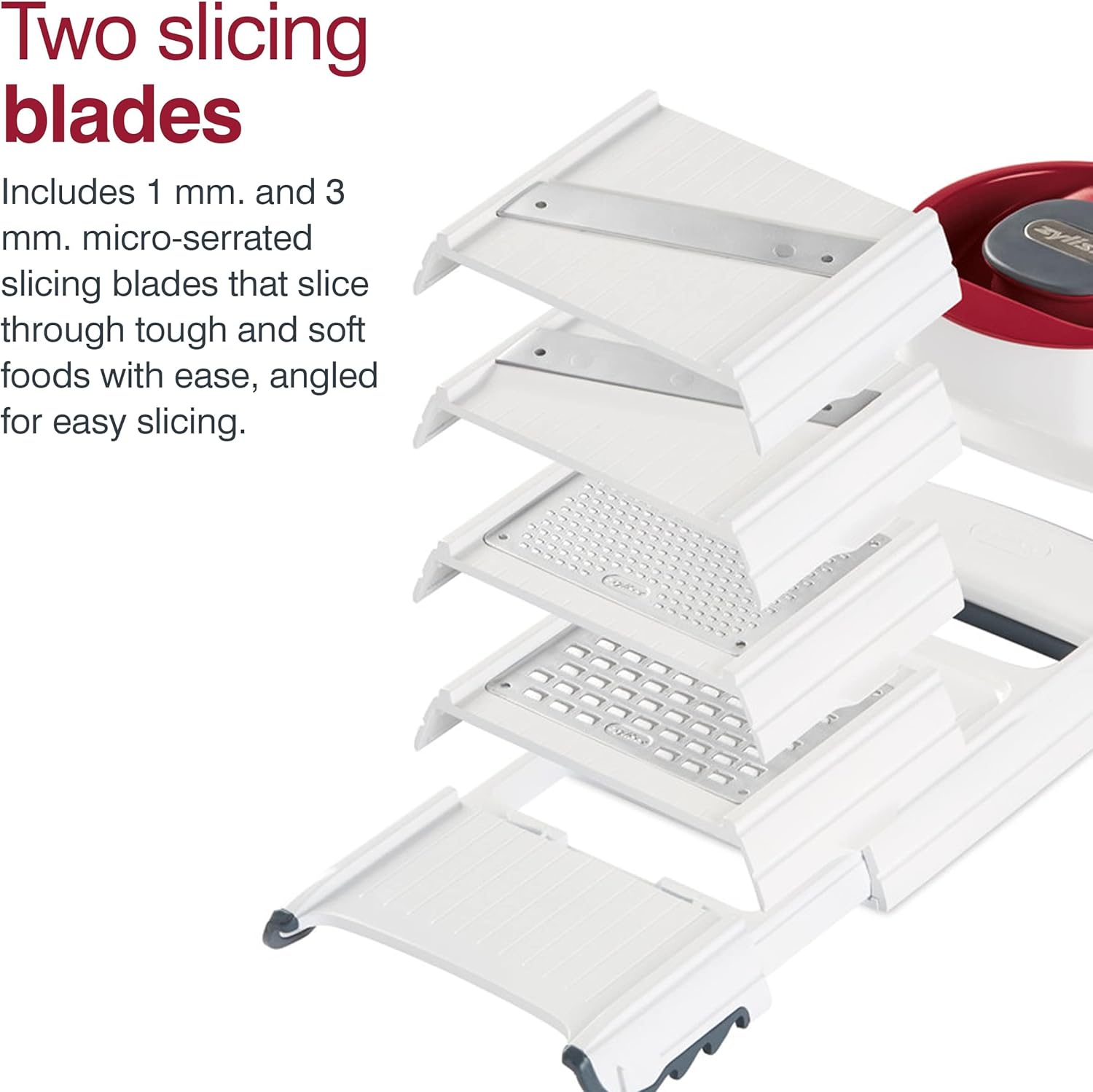 Zyliss 4-in-1 Slicer / Grater – White by Kitchen Niche