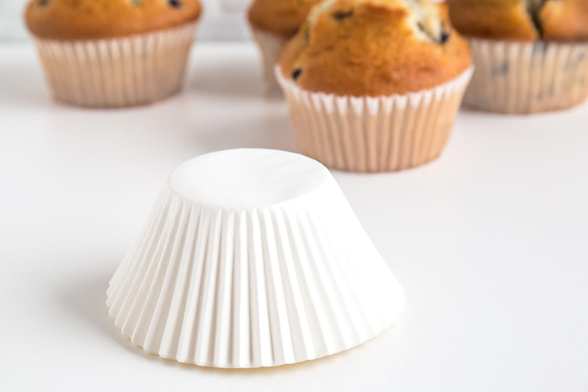 Fox Run White Texas Size Baking Cups Set of 24