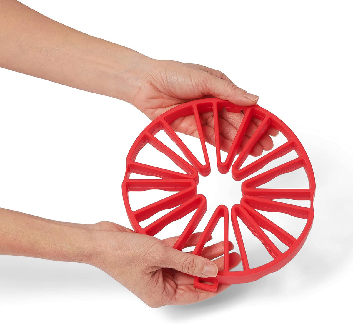 Cuisipro Silicone Dual Trivet – 7.5" x 7" x 1" / 19 x 17.8 x 2.4 cm – Red Cuisipro by Kitchen Niche