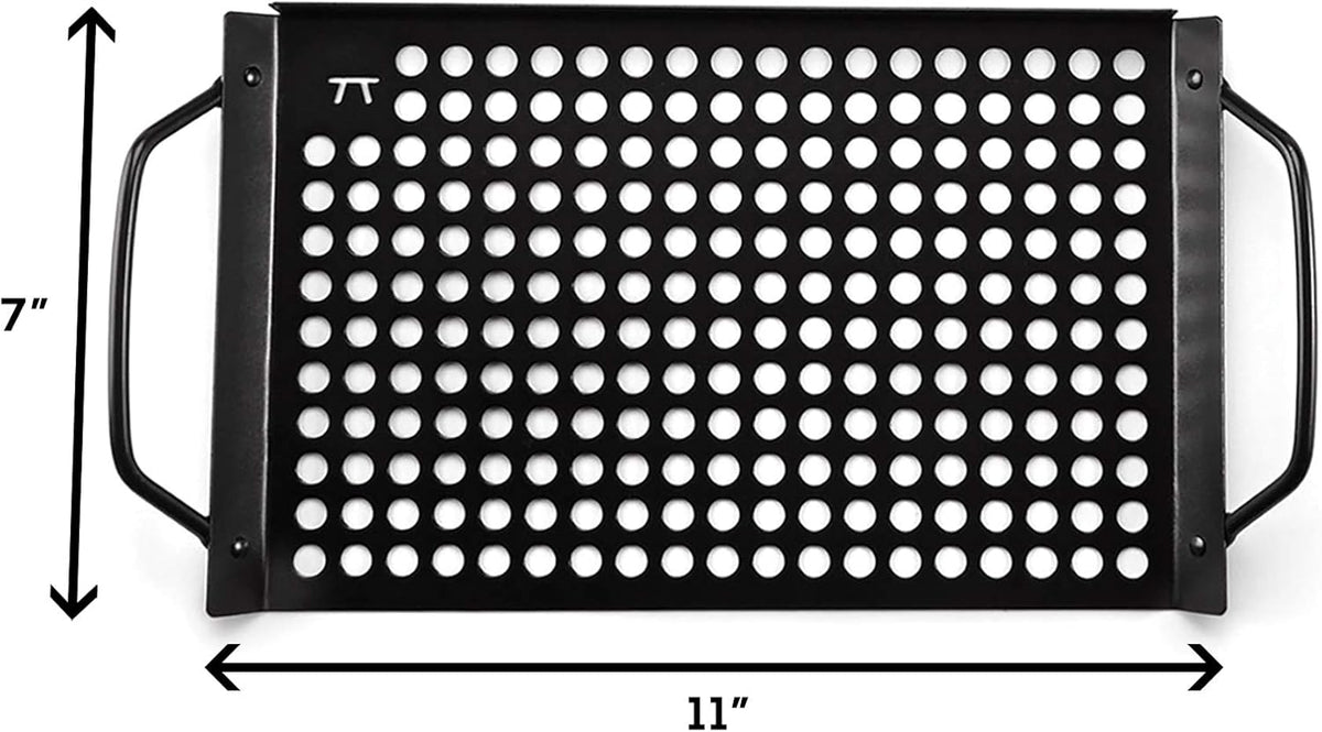 Outset Non-Stick Grill Grid with Handles – 7" × 11"