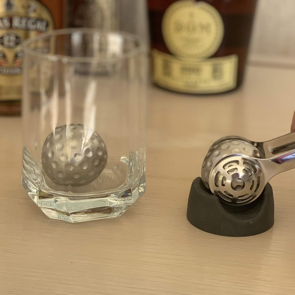 Outset Golf Ball Whiskey Chillers – Stainless Steel Set of 2