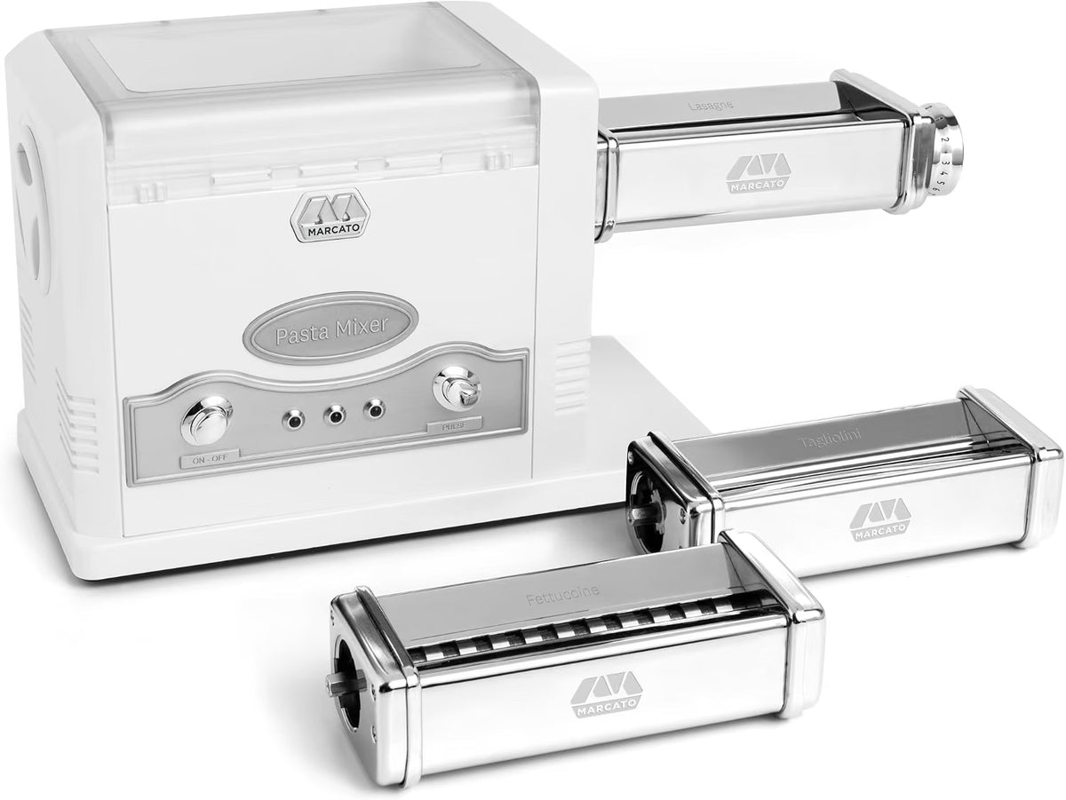 Marcato Pasta Fresca Premium Electric Pasta Machine with 3 Attachments - 110 V