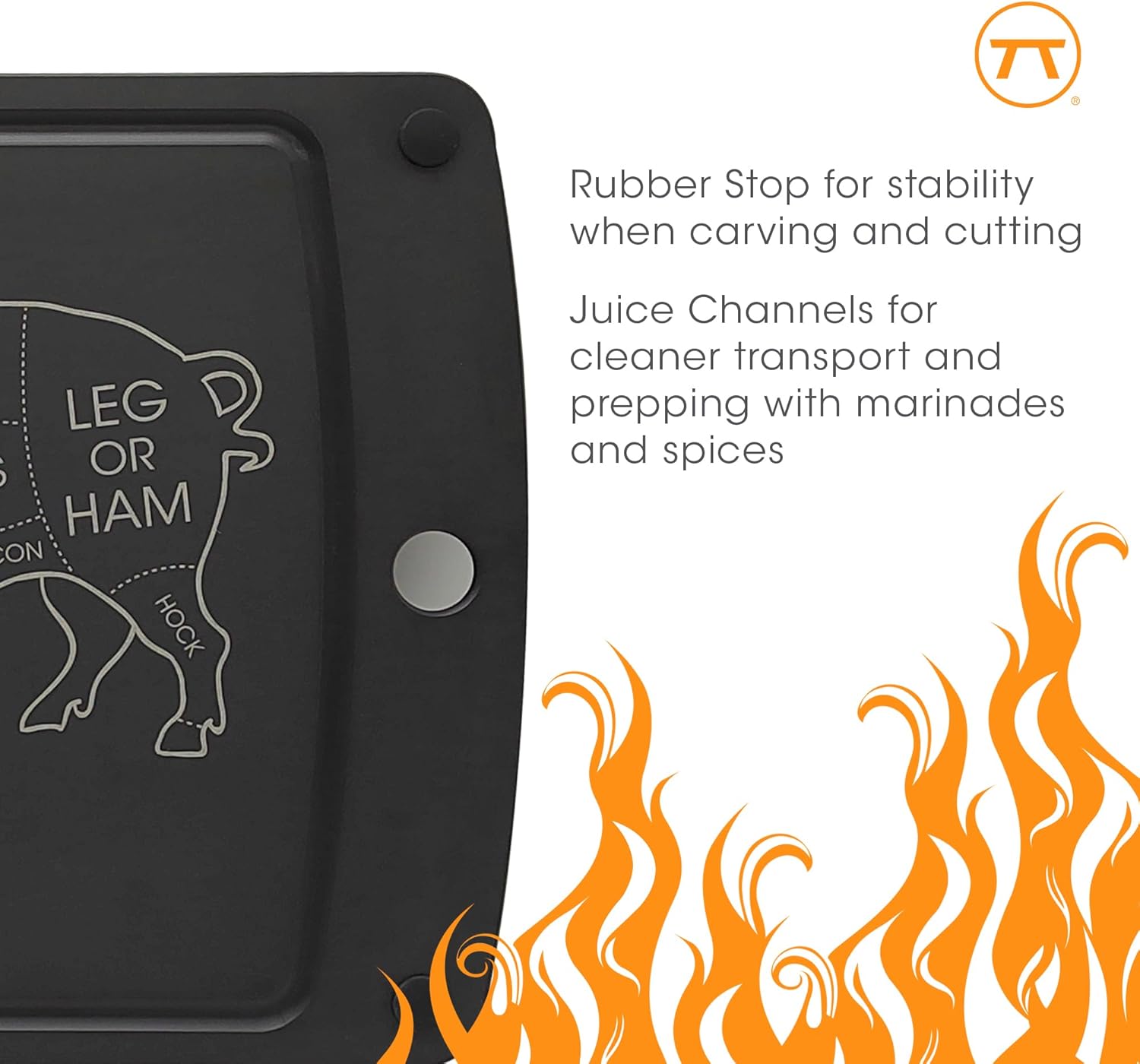 Outset Pig Cuts Grill Prep Board by Kitchen Niche