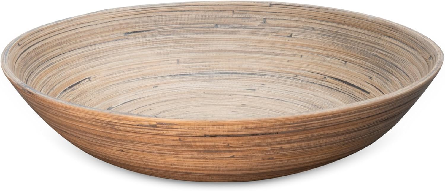 Joyce Chen Lexa Bamboo Salad Bowl – Black – 14 Inch