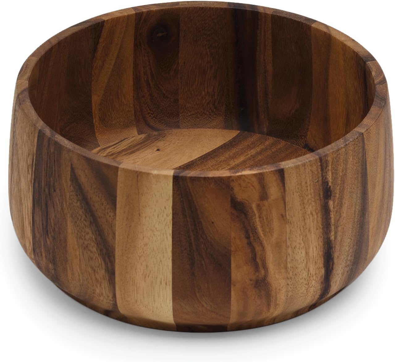 Ironwood Tulip Acacia Wood Family Salad Bowl