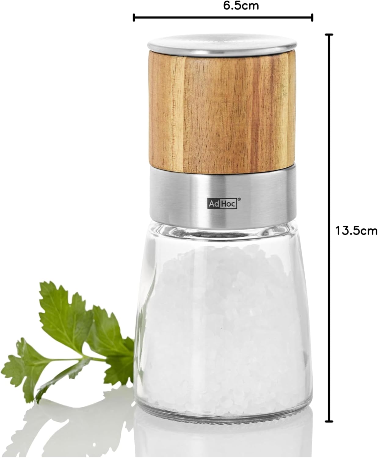 AdHoc Akasia Salt and Pepper Mill – 5.3" / 13.5 cm by Kitchen Niche