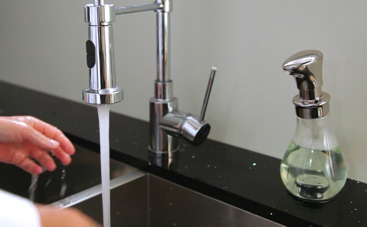 Cuisipro Foam Pump – 8.3" / 21 cm – Chrome Cuisipro by Kitchen Niche