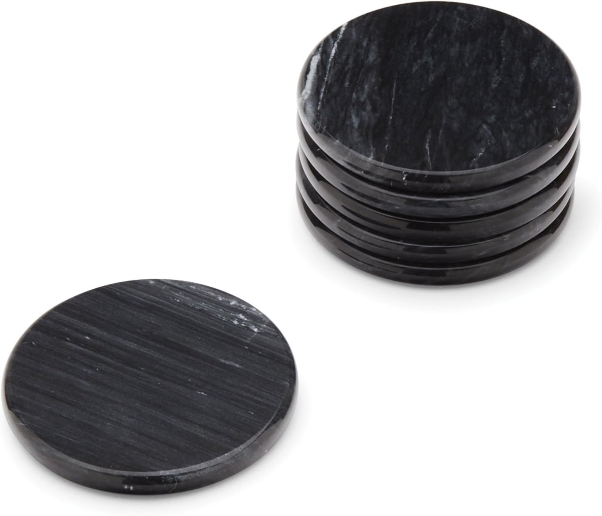 Fox Run Black Marble Coaster Set of 6