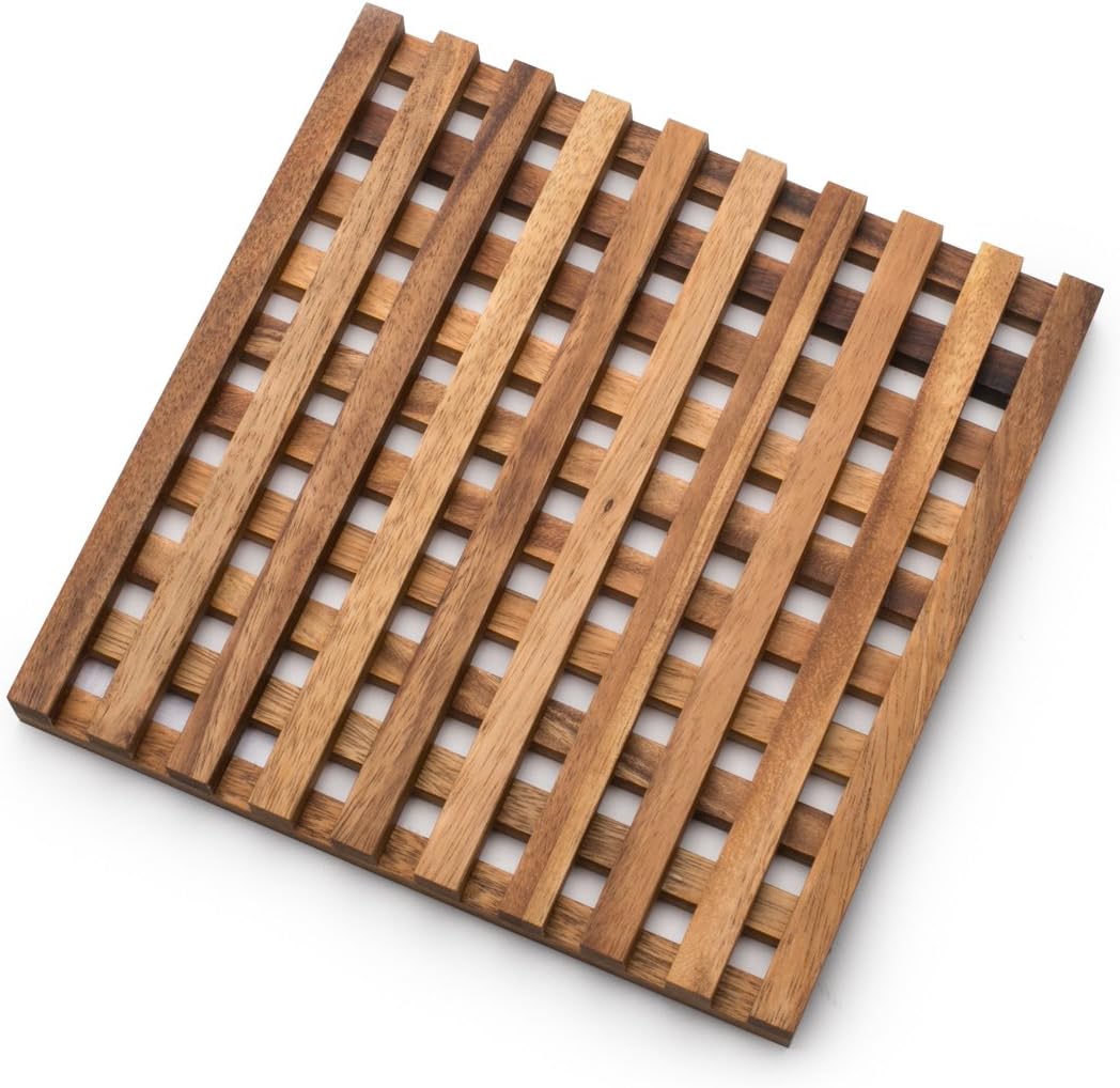 Ironwood Acacia Wood Large Venetian Trivet