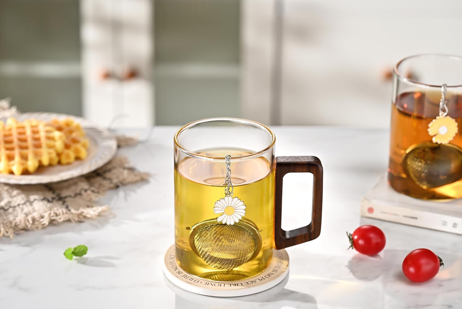 Fox Run White Daisy Mesh Tea Infuser