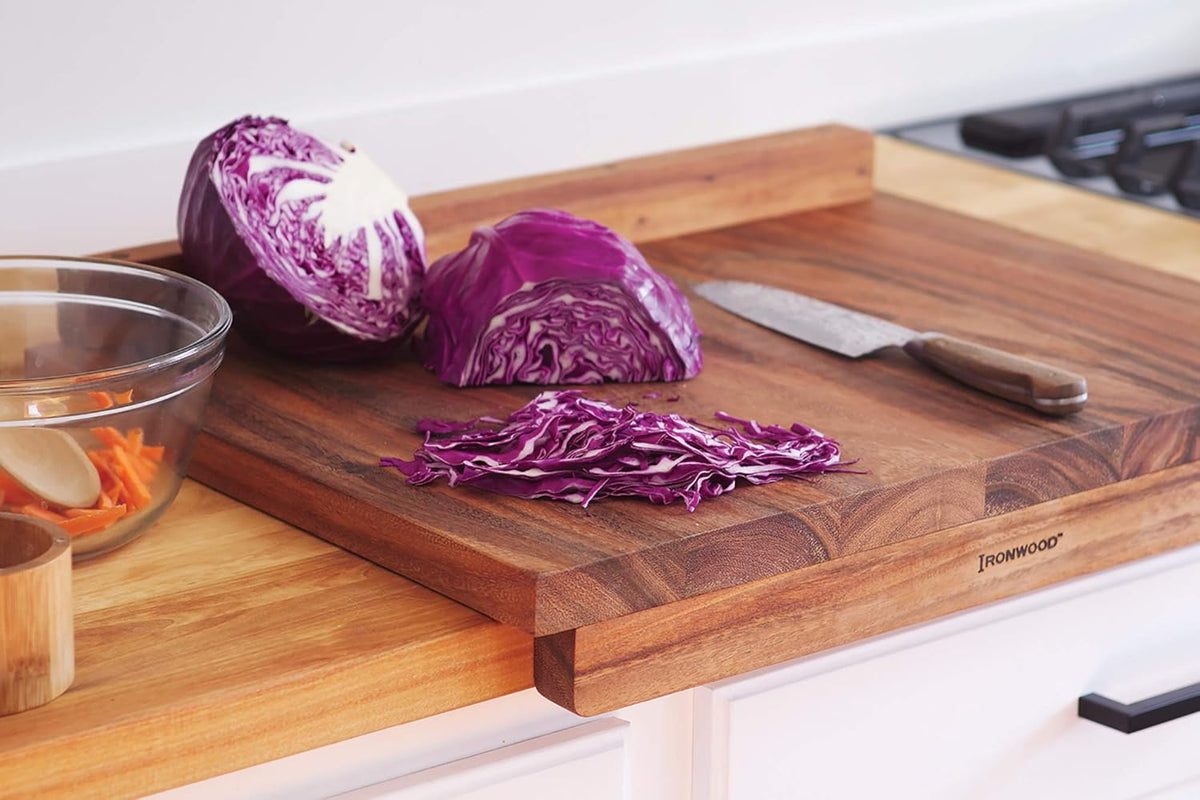Ironwood Lyon Reversible Acacia Wood Pastry Board