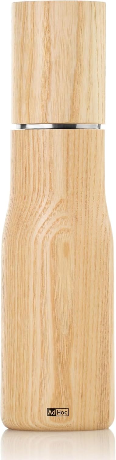AdHoc Levo Salt and Pepper Mill – Light Ash Wood – 10.6&quot; / 27 cm