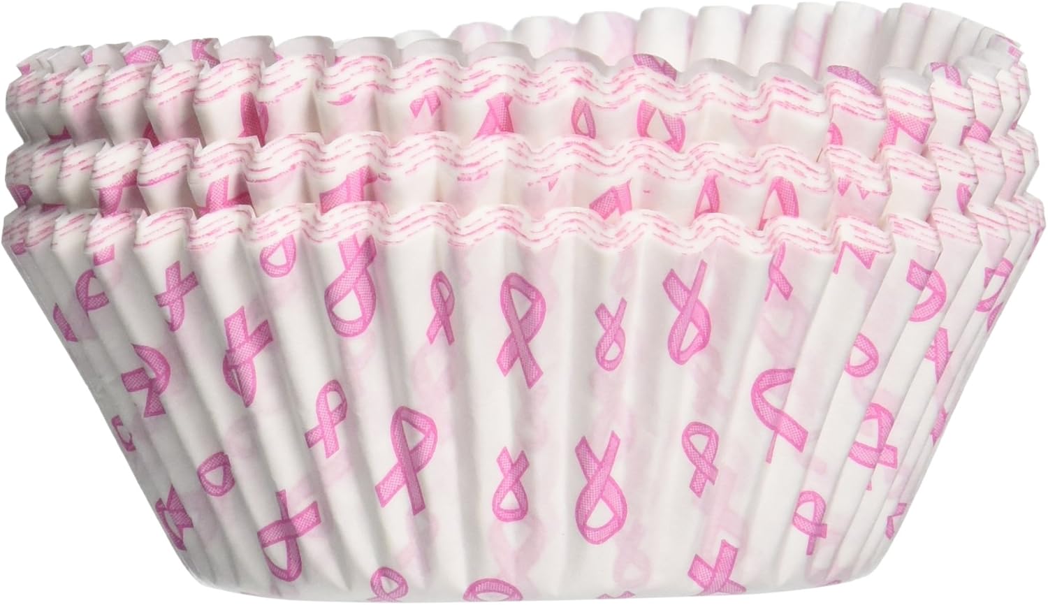 Fox Run Pink Ribbon Baking Cups – Regular Muffin Size