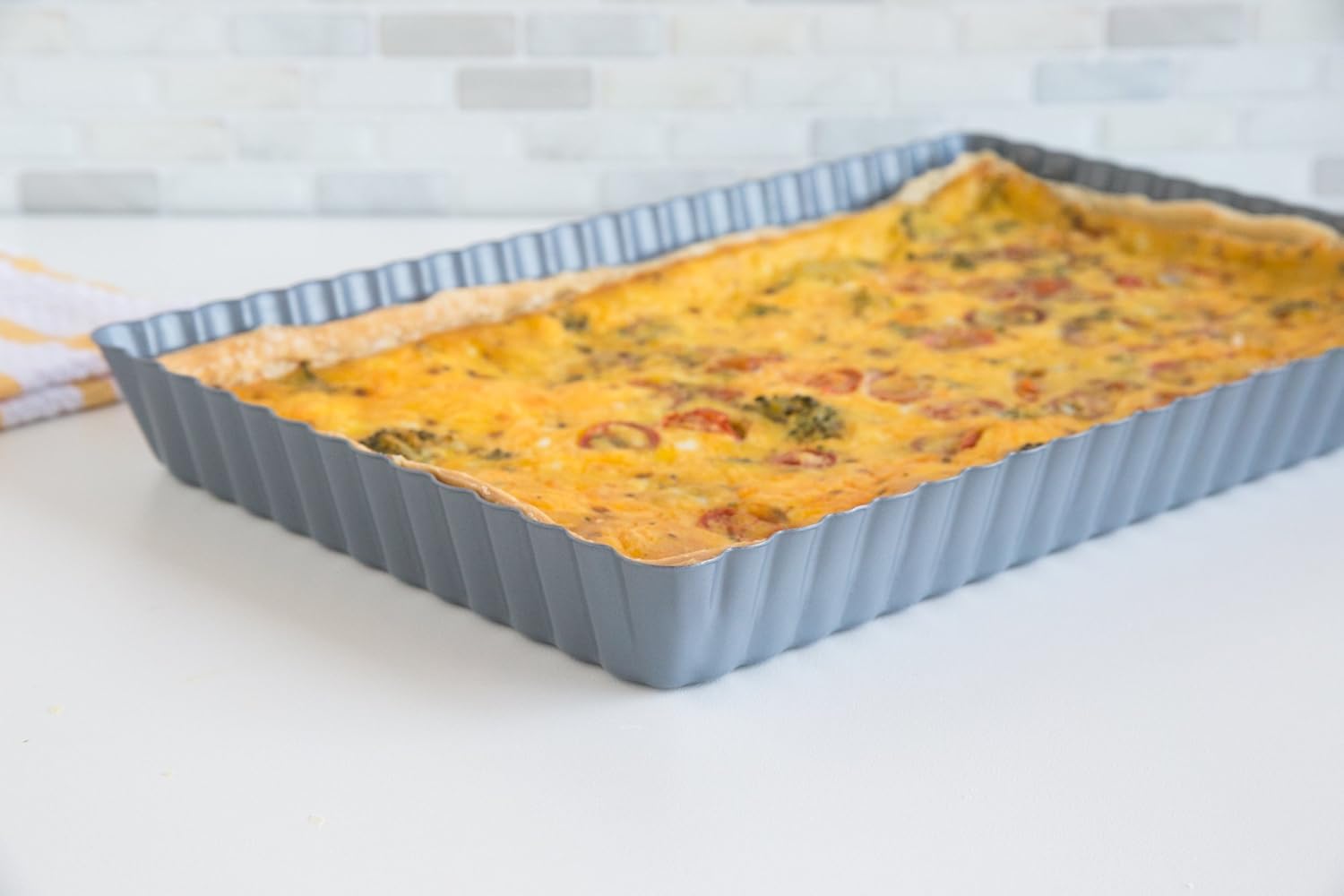 Fox Run 11" x 7" Loose Bottom Tart / Quiche Pan