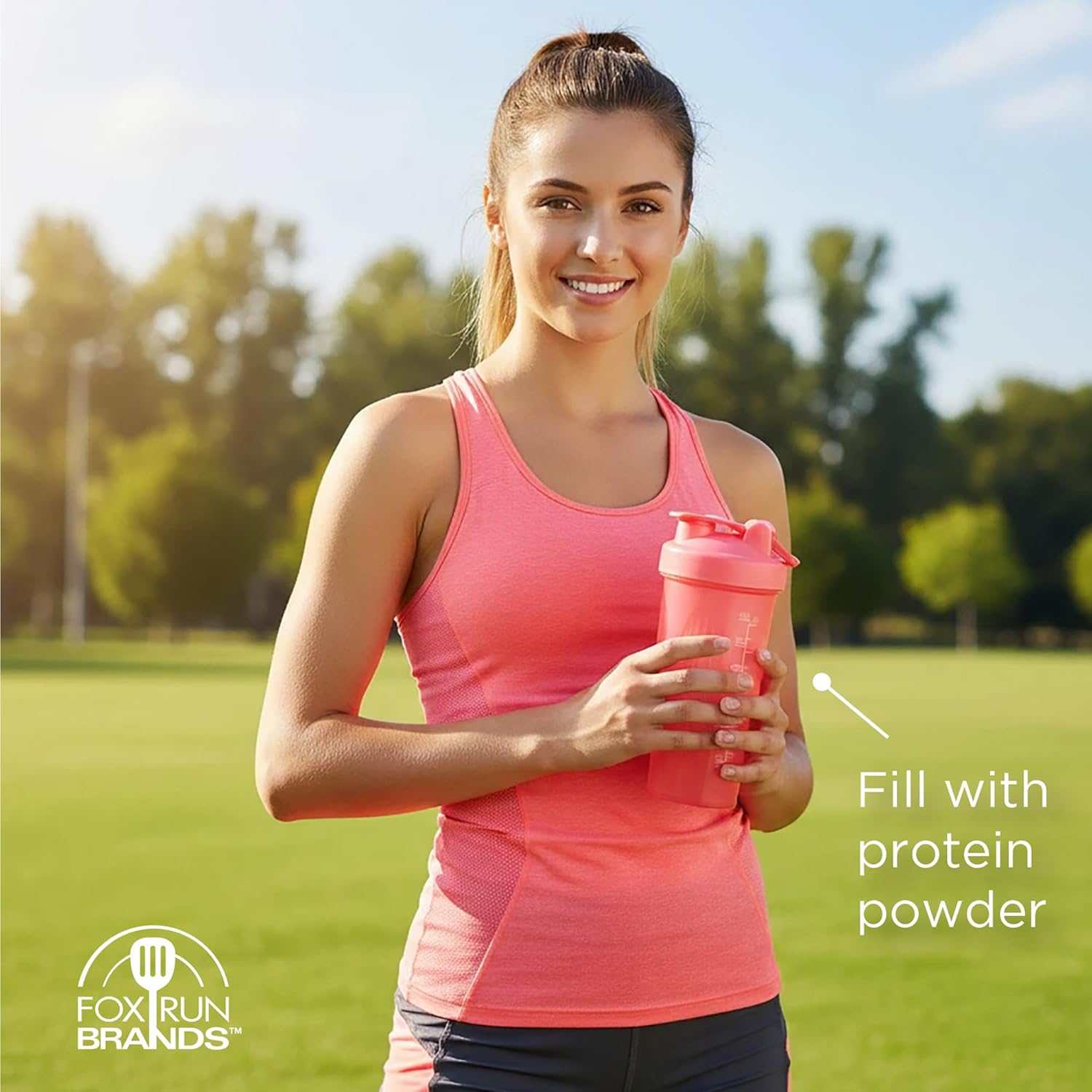 Fox Run 20 oz Pink Blending Bottle