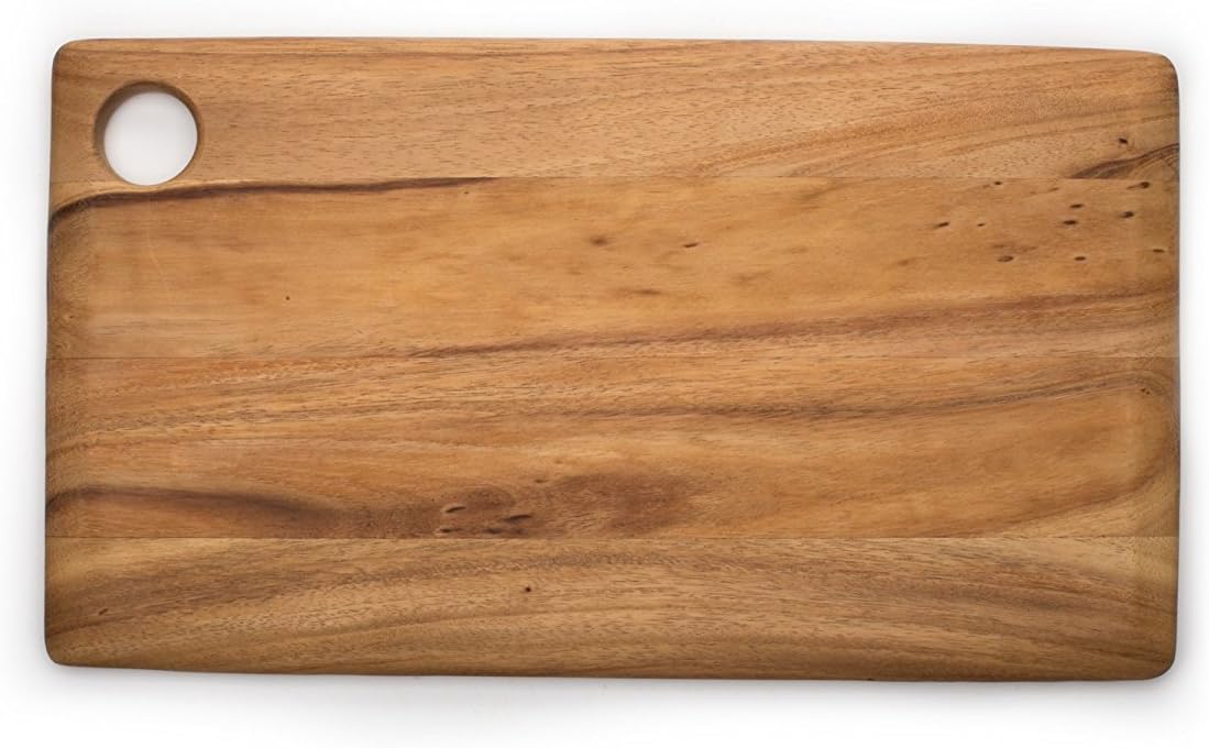 Ironwood Copenhagen Acacia Wood Rectangle Cutting Board