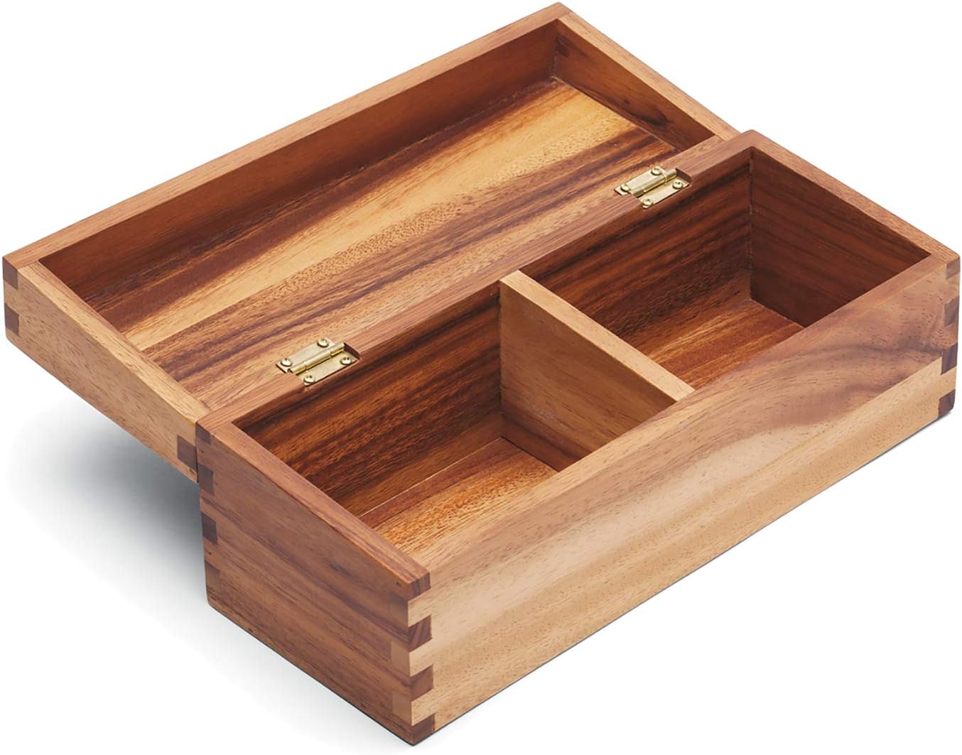 Ironwood Acacia Wood Recipe Box for 3 x 5 Cards