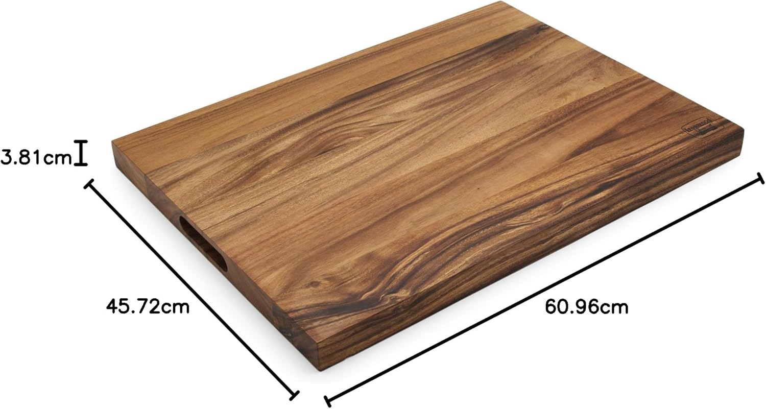 Ironwood Acacia Wood Large Long Grain Utility Chop Board