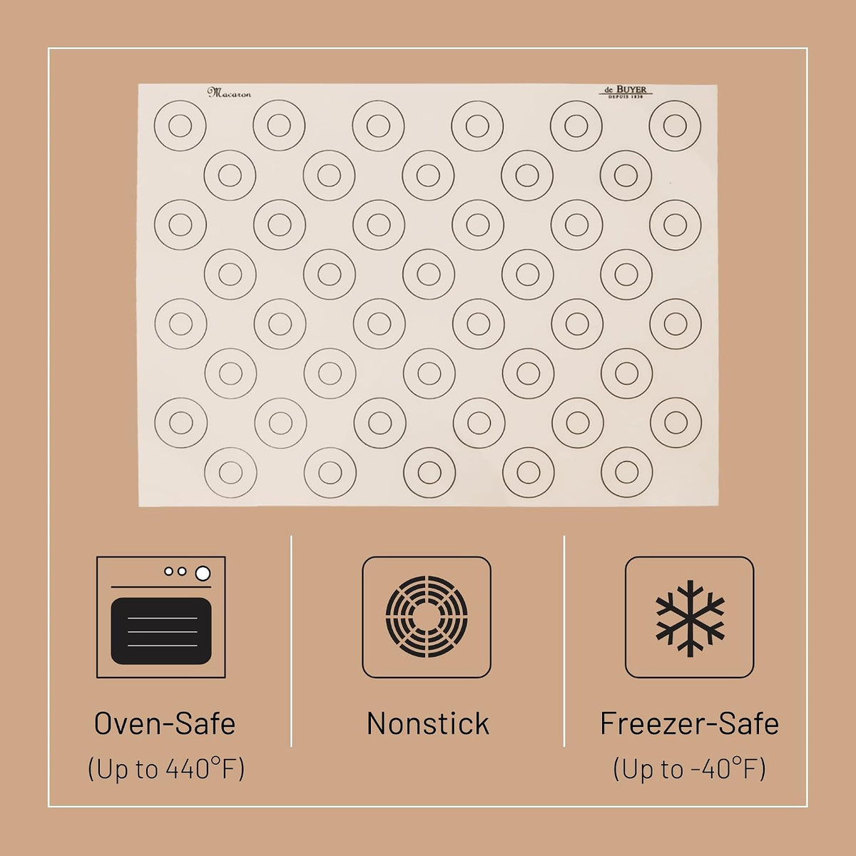 De Buyer Silicone Non-Stick Pastry Mat – 40 x 30 cm