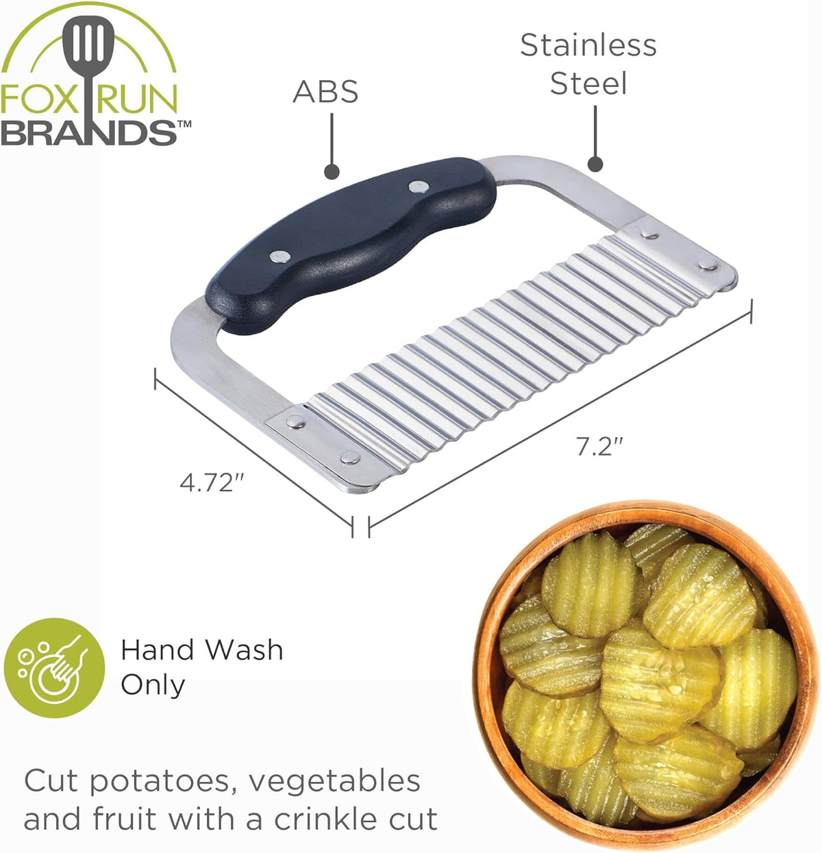 Fox Run Stainless Steel Wavy Veggie Cutter
