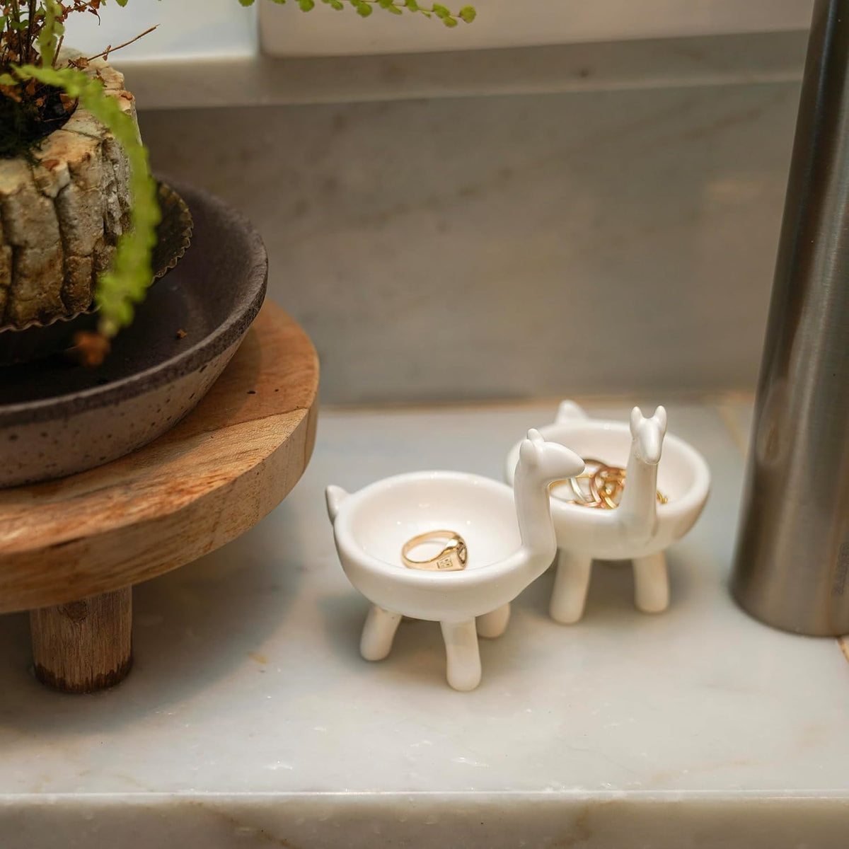 Fox Run Ceramic Llama Pinch Bowls