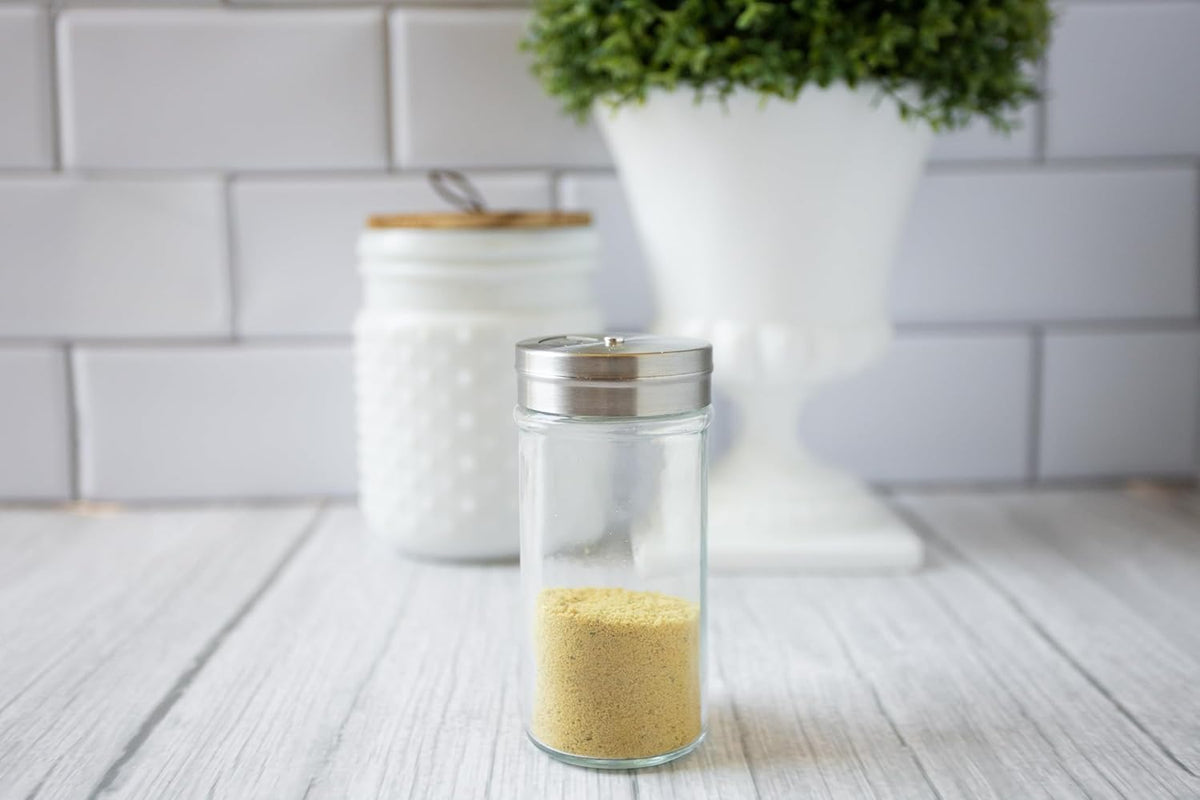 Fox Run Glass Spice Jar With Stainless Steel Shaker Lid