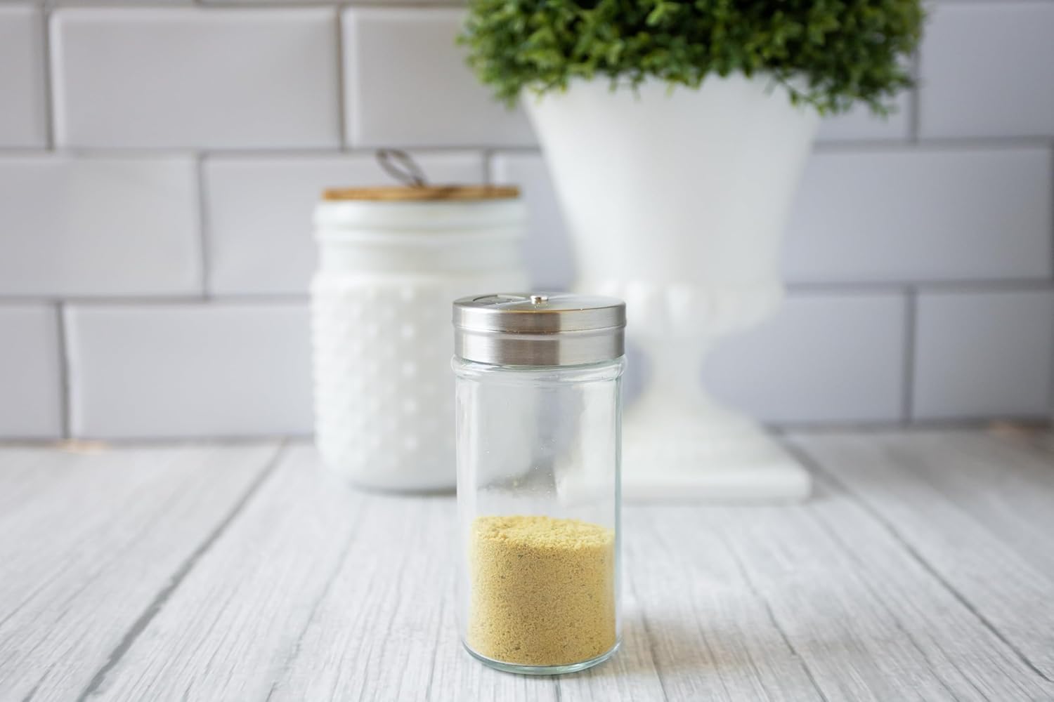 Fox Run Glass Spice Jar With Stainless Steel Shaker Lid