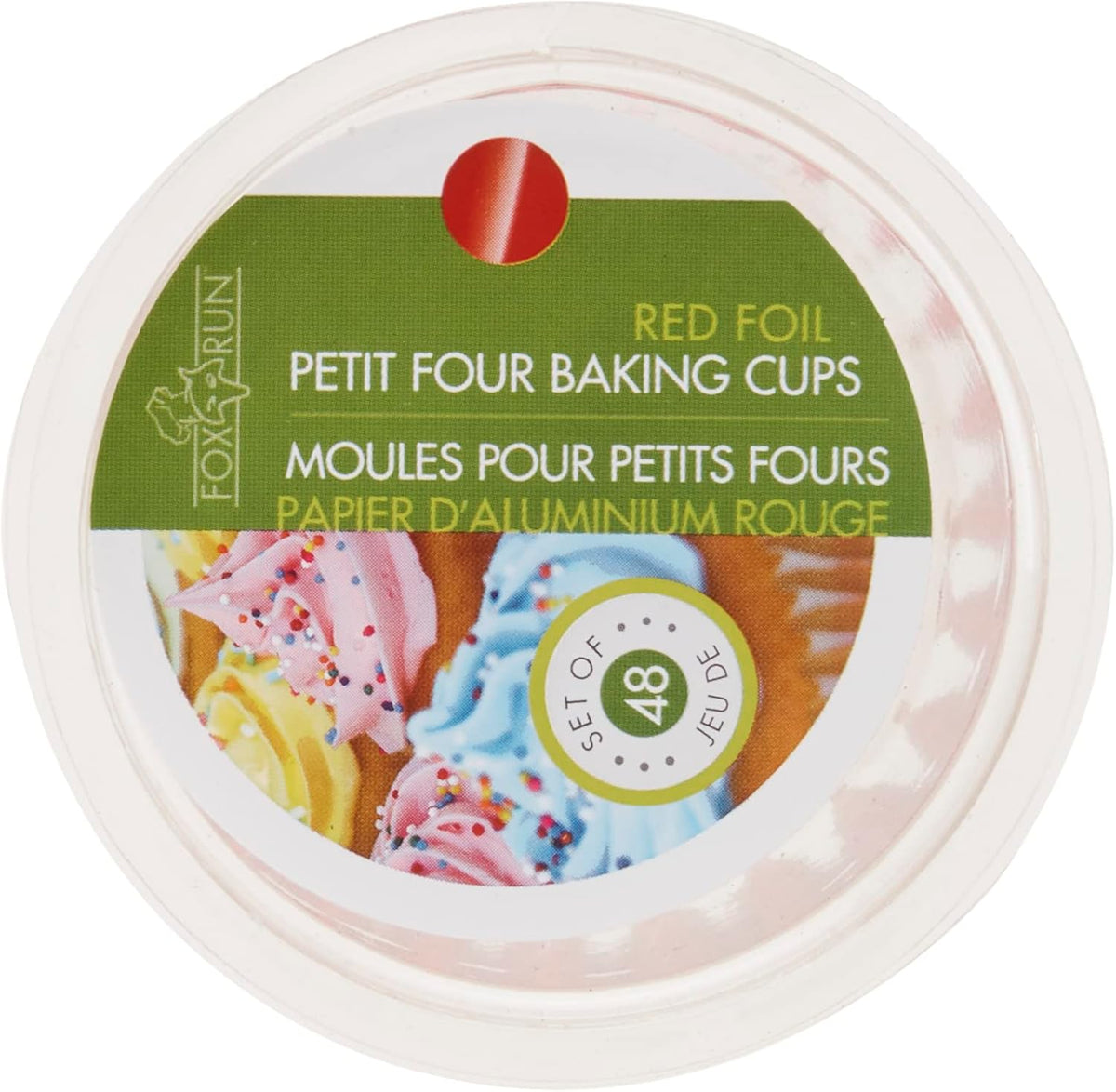Fox Run Red Foil Petit Four Baking Cups Set of 48
