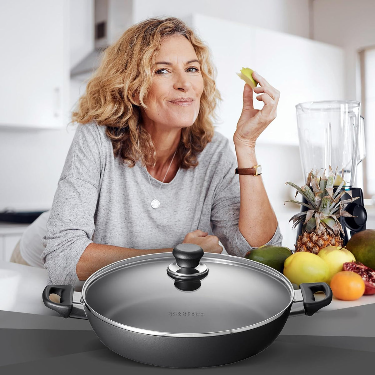 Scanpan Classic Chef Pan with Lid – 32 cm