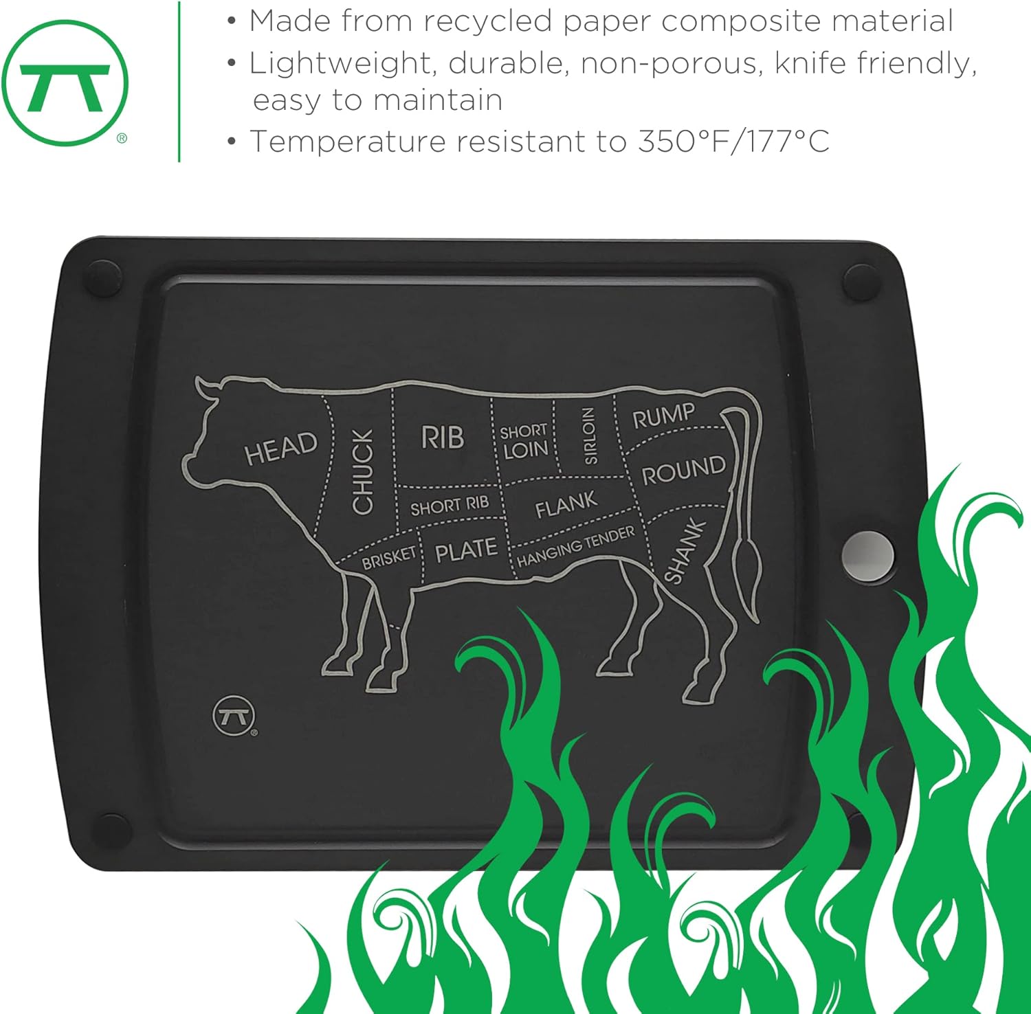 Outset Cow Cuts Grill Prep Board